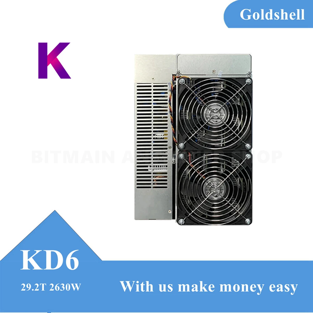 

New Goldshell KD6 KDA Mining Machine KADENA Miner High Profile Power Suppy Included