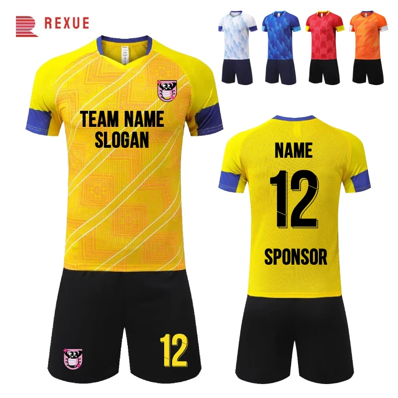 

Factory Wholesale 23-24 Men's Soccer Jersey Thailand Quality Soccer Wear Kits Personalized Name Number Logo Team Soccer Uniform