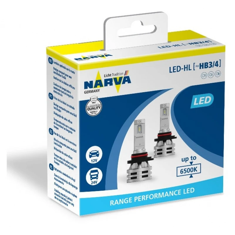 Светодиоды 12/24V HB3/HB4 6500K Range Performance LED 18038 NARVA NARVA 180383000