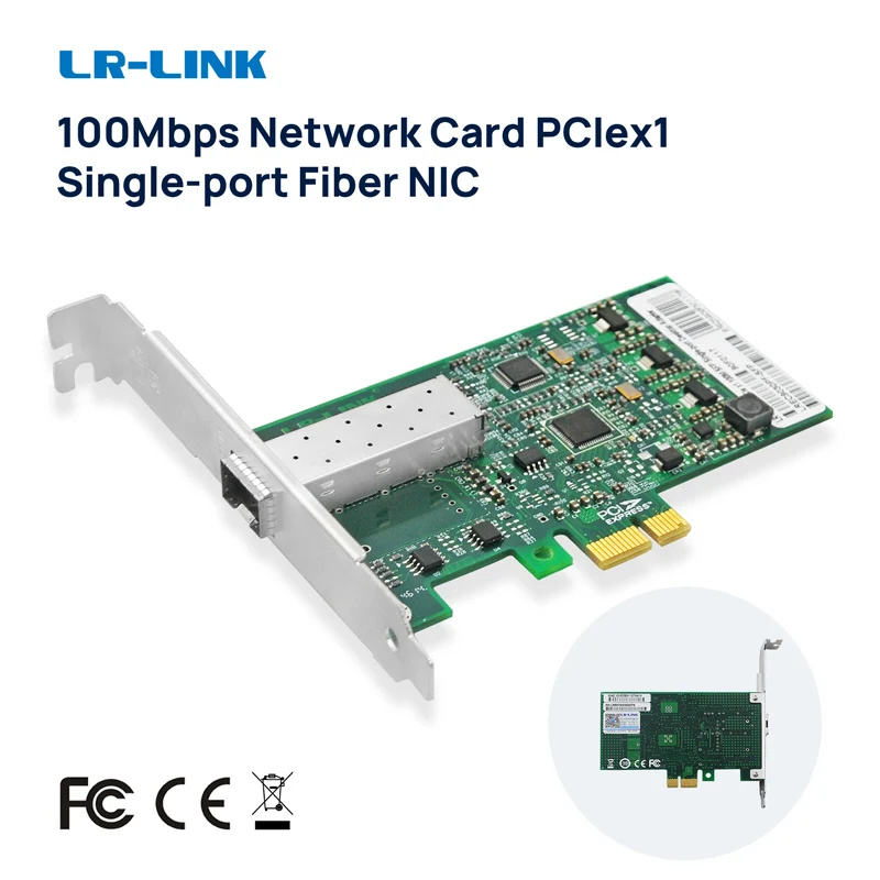 LR-LINK 9030PF-LX/SFP PCI Express 100 Мбит/с Ethernet Сетевой контроллер Карта Lan Адаптер Настольная