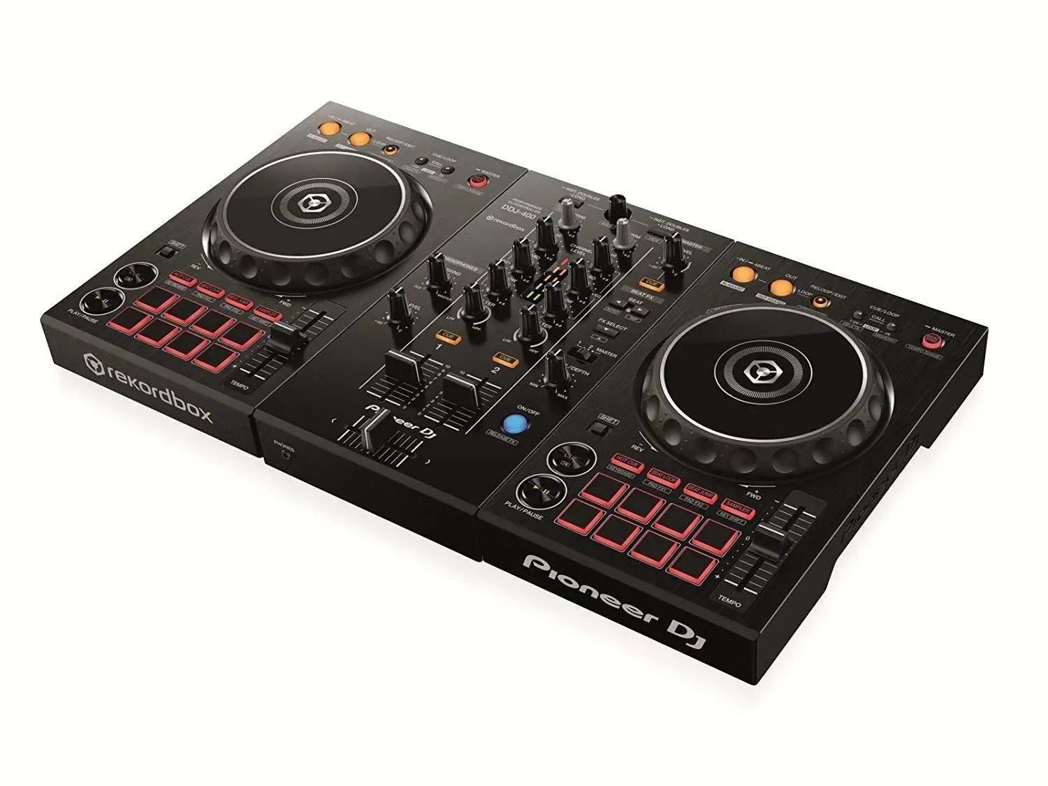 

HOT SALES Pioneer DDJ-400 Rekordbox Starter DJ Controller Pack w Case + 12" Speakers + St