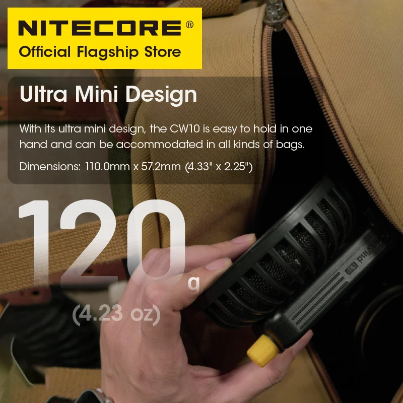NITECORE CW10 Электрический вентилятор Мини-портативный для фотосъемки Беспроводной