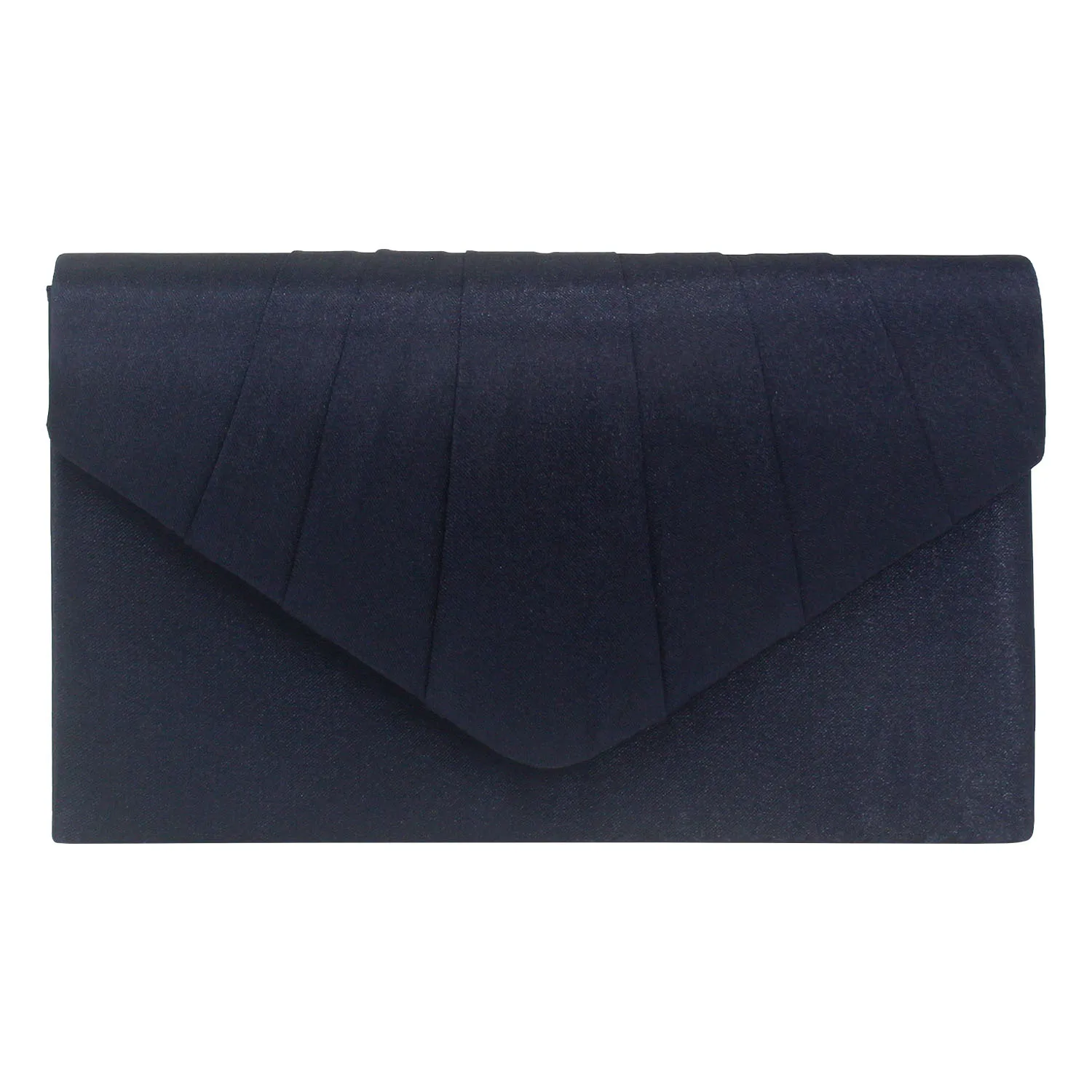 

New fashion European and American style ladies solid color silk face wrinkled evening bag