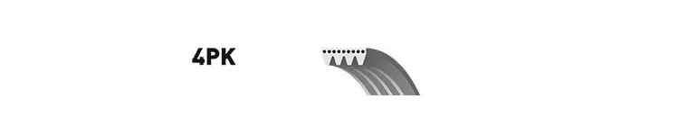 Поликлиновой Ремень 4pk1100 (8653-10201) Gates арт. 4PK1100