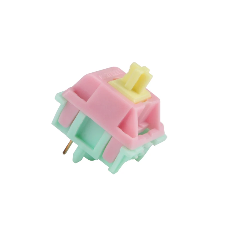 

Механическая клавиатура Gateron Banana Split Keyfirst Cream 62 г, линейный переключатель POM Axis, фабричные смазанные переключатели