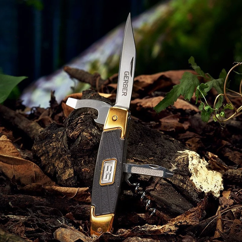 Gerber 7 в 1 Мультитул Flding Kife для использования на открытом воздухе, крутой Cmping Gear, выживание в тактическом стиле Hnting Bshcraft Nature Hke EDC, портативный 5CR15 MOV