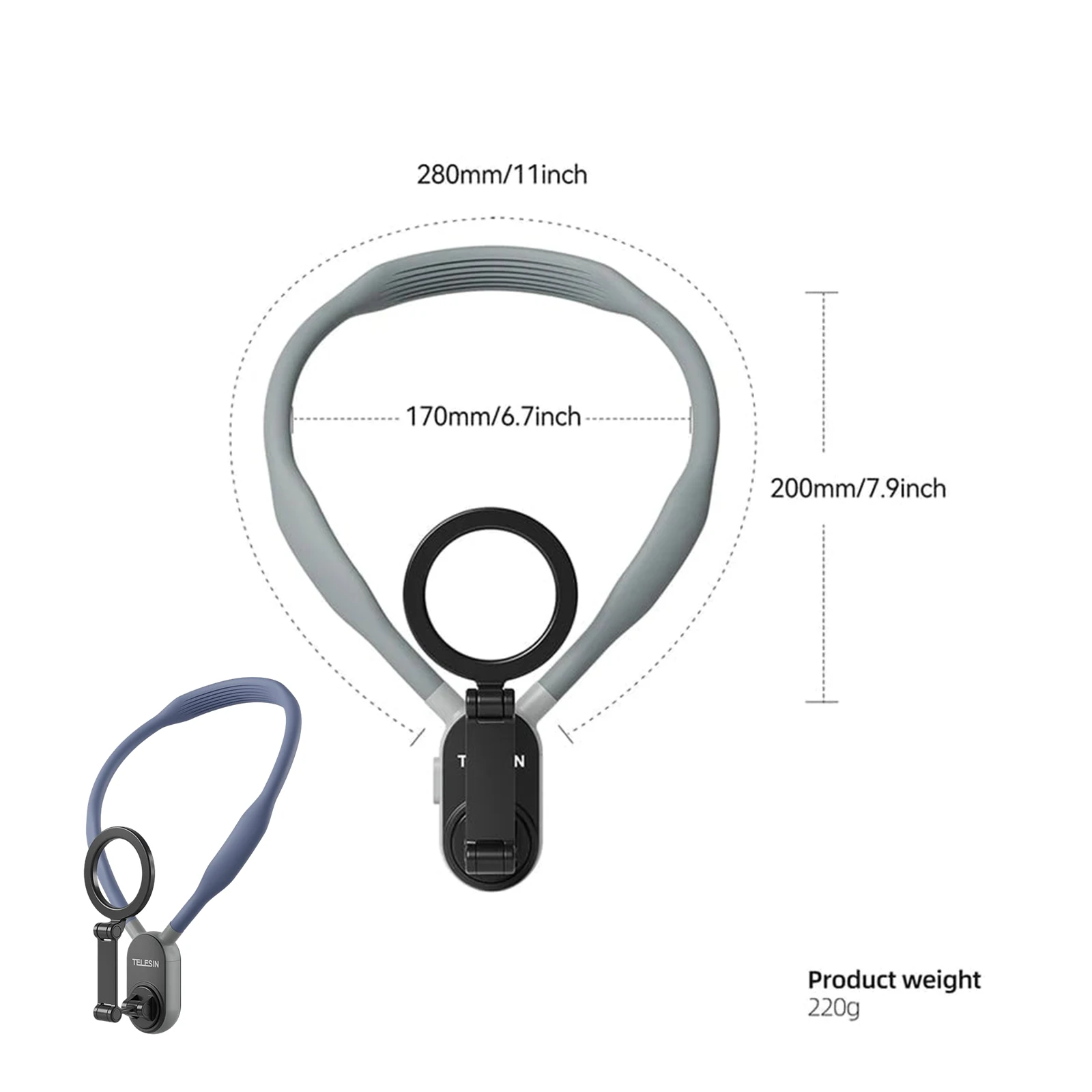 Магнитное крепление на шею для смартфонов - Удобное и понятное в использовании