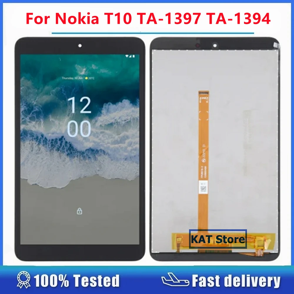 Совместимый ЖК-дисплей 8 0 дюйма для Nokia T10 TA-1503 TA-1472 TA-1462 TA-1457 экран с сенсорным
