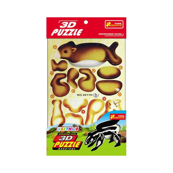 3D-Пазлы Ранок на изолоне &quotЕжик&quot | Пазлы