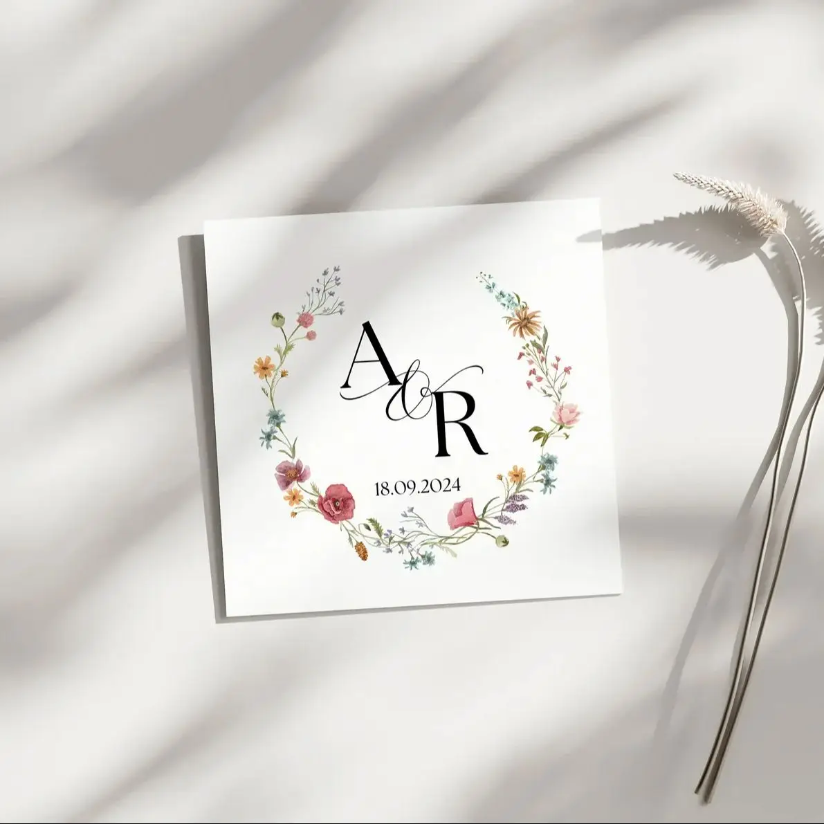 Изготовленные на заказ салфетки из диких цветов для свадьбы помолвки годовщины