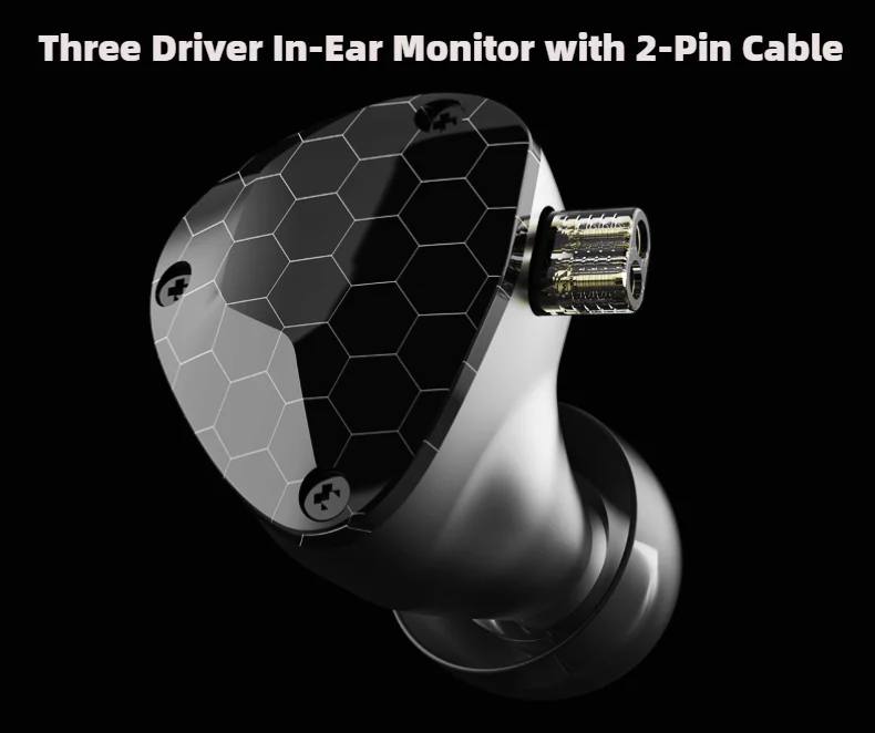 Мониторные наушники для мониторинга с балансным арматуром отсоединяемым 0 78