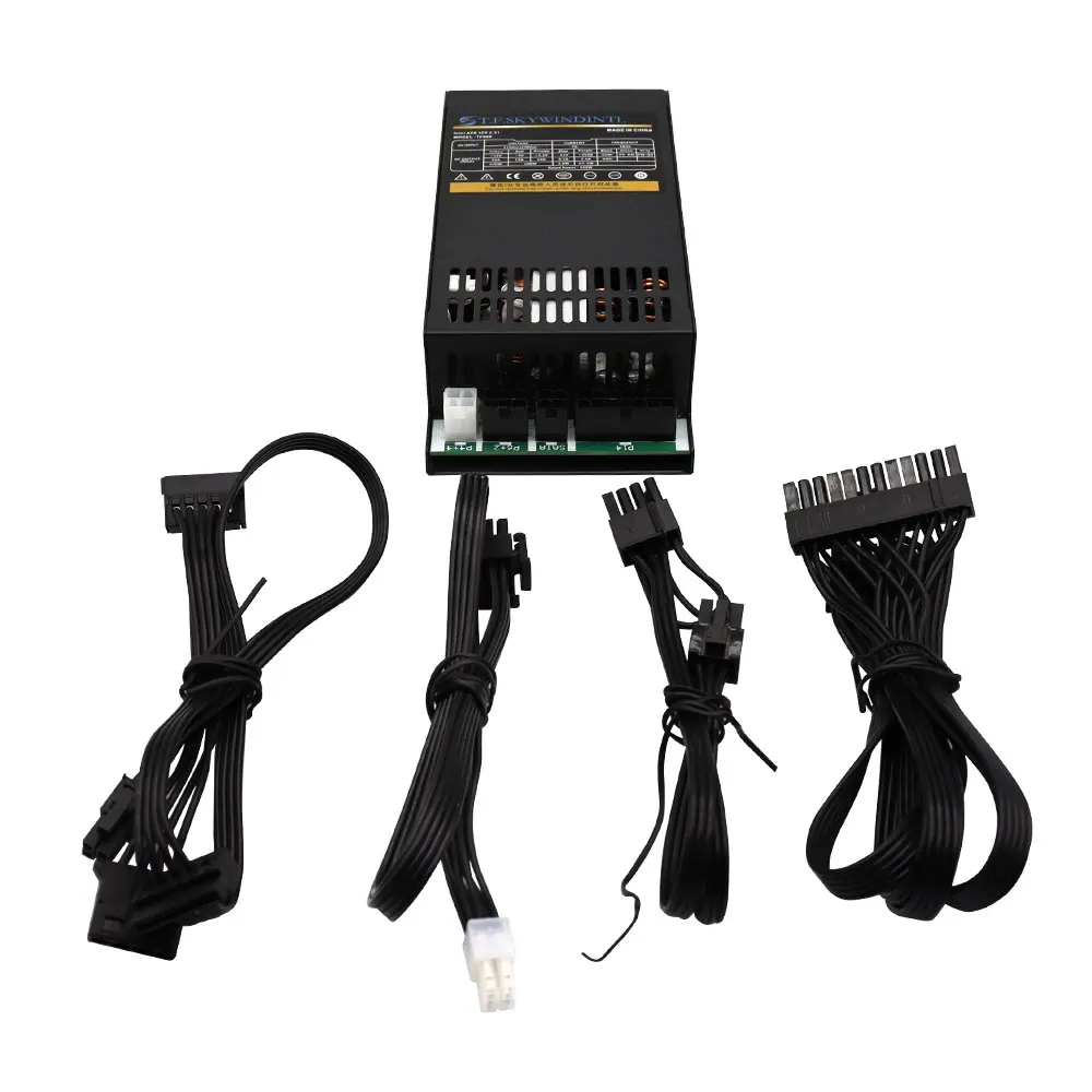 Fonte de Alimentação Inteiramente Modular do Cabo Flexível Atx 600w Tfx Flex Atx 1u Psu 110v 220v Mini Itx 1u Fontes de Alimentação para o Servidor do Cctv 1u