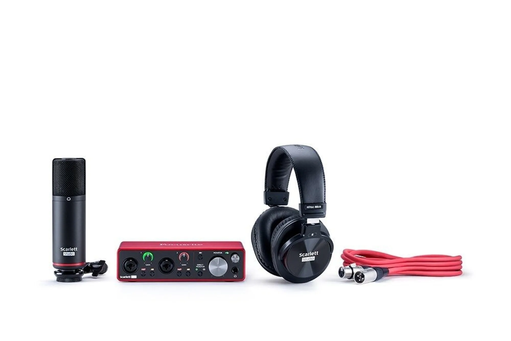 

Focus Rite Scarlett 2i2 Studio 3rd Gen USB аудио интерфейс.