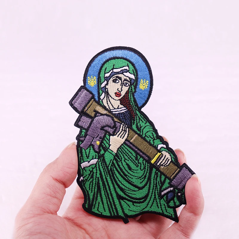 Нашивка с вышивкой Святой Javelin Ukraine, аксессуары для сумки, подарок для украшения сумки (art.: 3920bfdb3293b) - 3920bfdb3293b