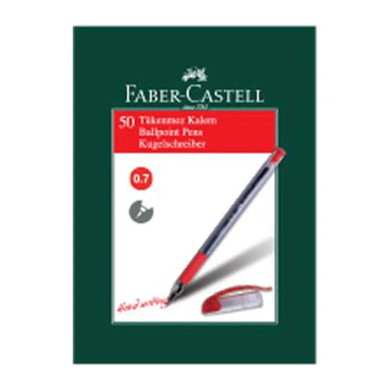 

Faber-Castell 1425 Needle Tip Ballpoint Red Box of 50