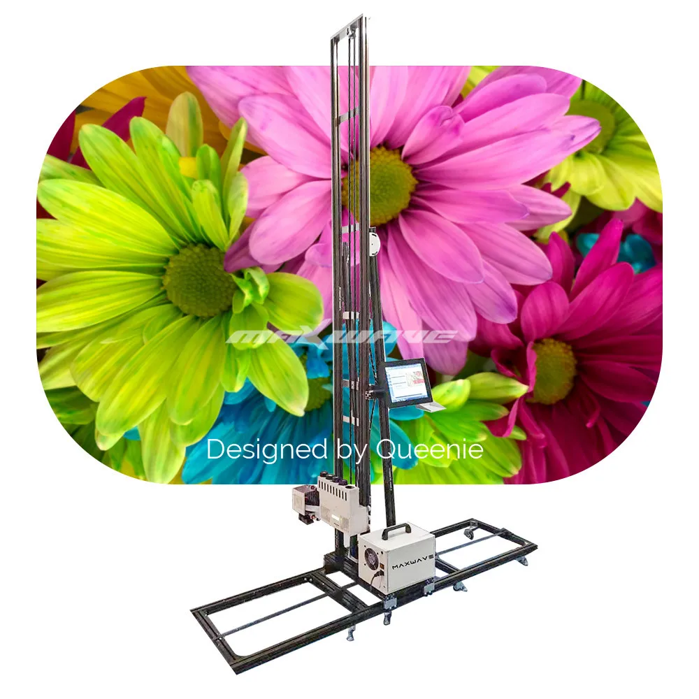 3d УФ чернила Вертикальная настенная бумага стекло дерево керамика металлы