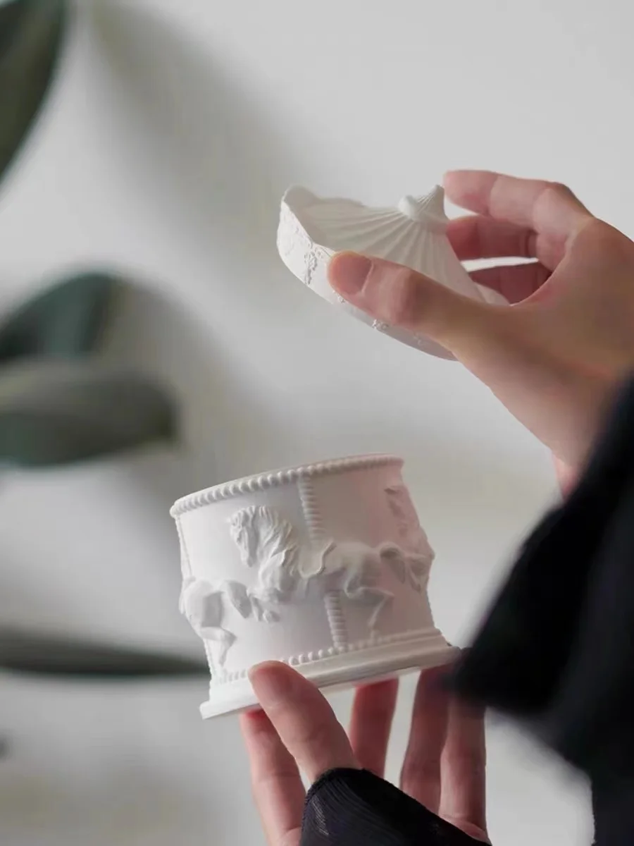 Силиконовые формы в виде карусели для украшений зернистой бетонной форма банка