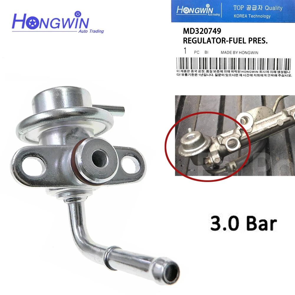 

Для Mitsubishi Lancer Evolution Evo 6 9 Mirage Colt 1,8 2,0 2,4 CN9A CP9A 02-07 регулятор давления для впрыска топлива MD320749