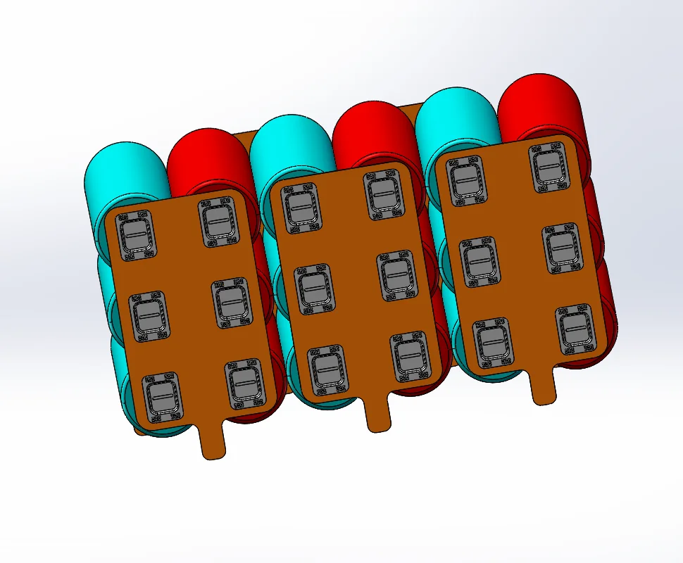 Фото WELLGO 5SET Соединитель для литиевых батарей 21700, медные пластины для аккумуляторных блоков 6S3P, 21.4 мм, сварная электрическая никелевая шина №5
