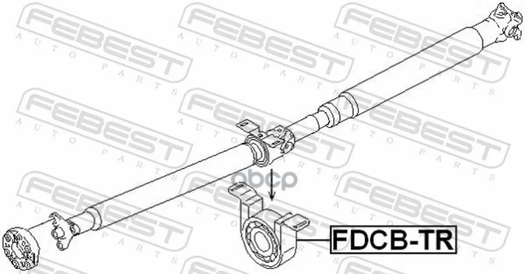 Подшипник Подвесной Карданного Вала Подходит Для Ford Transit Tt9 2006-2013 [Eu] Fdcb-Tr Febest арт. FDCB-TR (art.: 3920bdd4c3bd2) - 3920bdd4c3bd2
