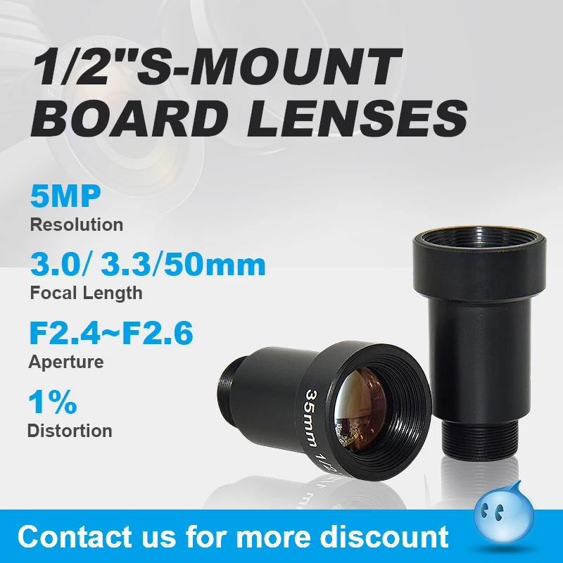 

Vision Datum S Mount Lens M12 1/2''Industrial Camera Fisheye Lens Machine Vison Camera Inspection lens