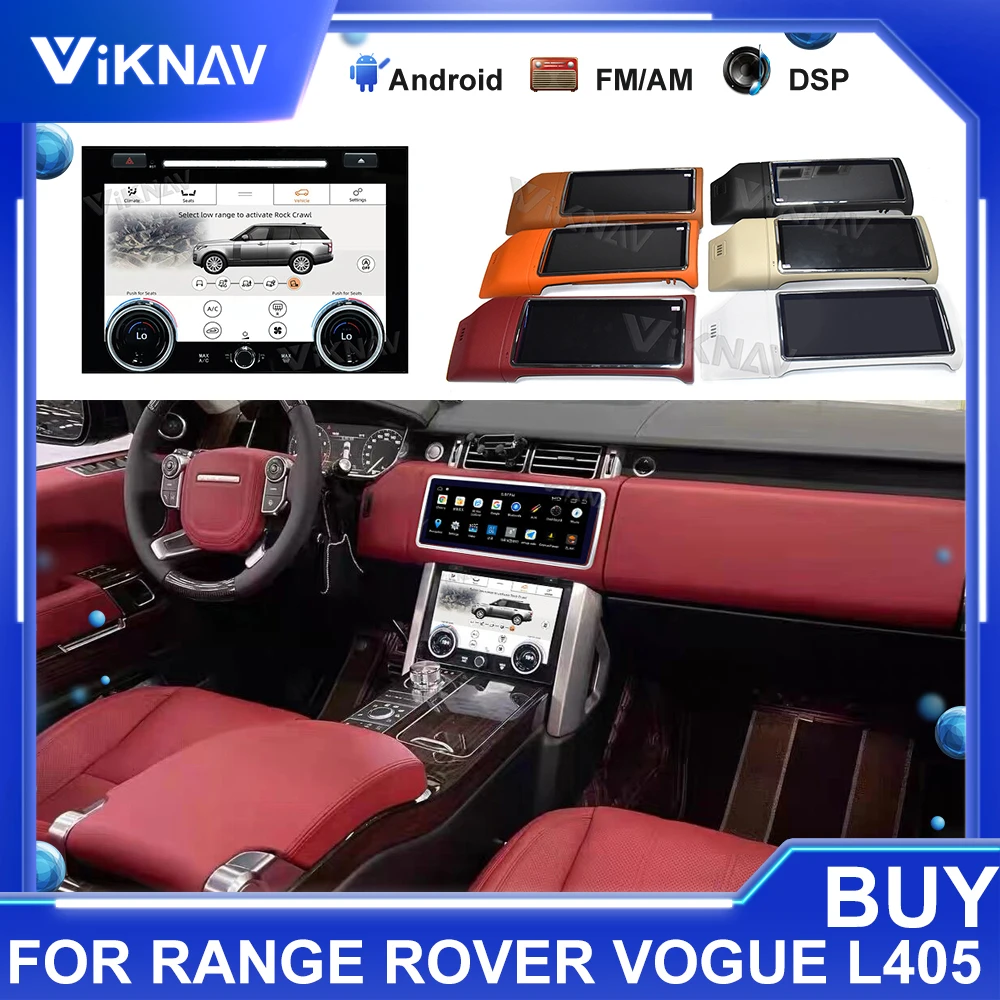 

Автомобильный радиоприемник на Android для Range Rover Vogue L405 2013-2017, 10-дюймовая панель управления переменным током, сенсорный ЖК-экран для контроля к...