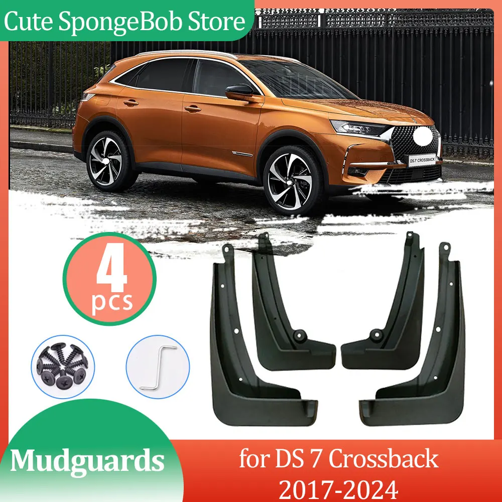 для DS 7 Crossback DS7 2017 2018 2019 2020 2021 2022 2023 2024 Автомобильные брызговики Брызговики