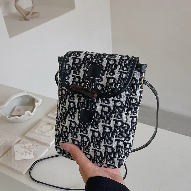 

Ladies Side Bags For Women 2023 New Trend Hot Luxury Shoulder Crossbody Leather Small Vintage Hanging Mobile Cell Phone Handbags