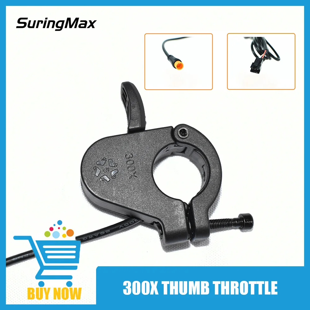 

Wuxing 300X Thumb Throttle Electric Bicycle Accessorie Ebike Finger For Electric Bike 36V 48V 72V Waterproof Connector