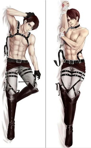 Дакимакура подушка-обнимашка с подушкой и наволочкойпо аниме :Атака титанов /