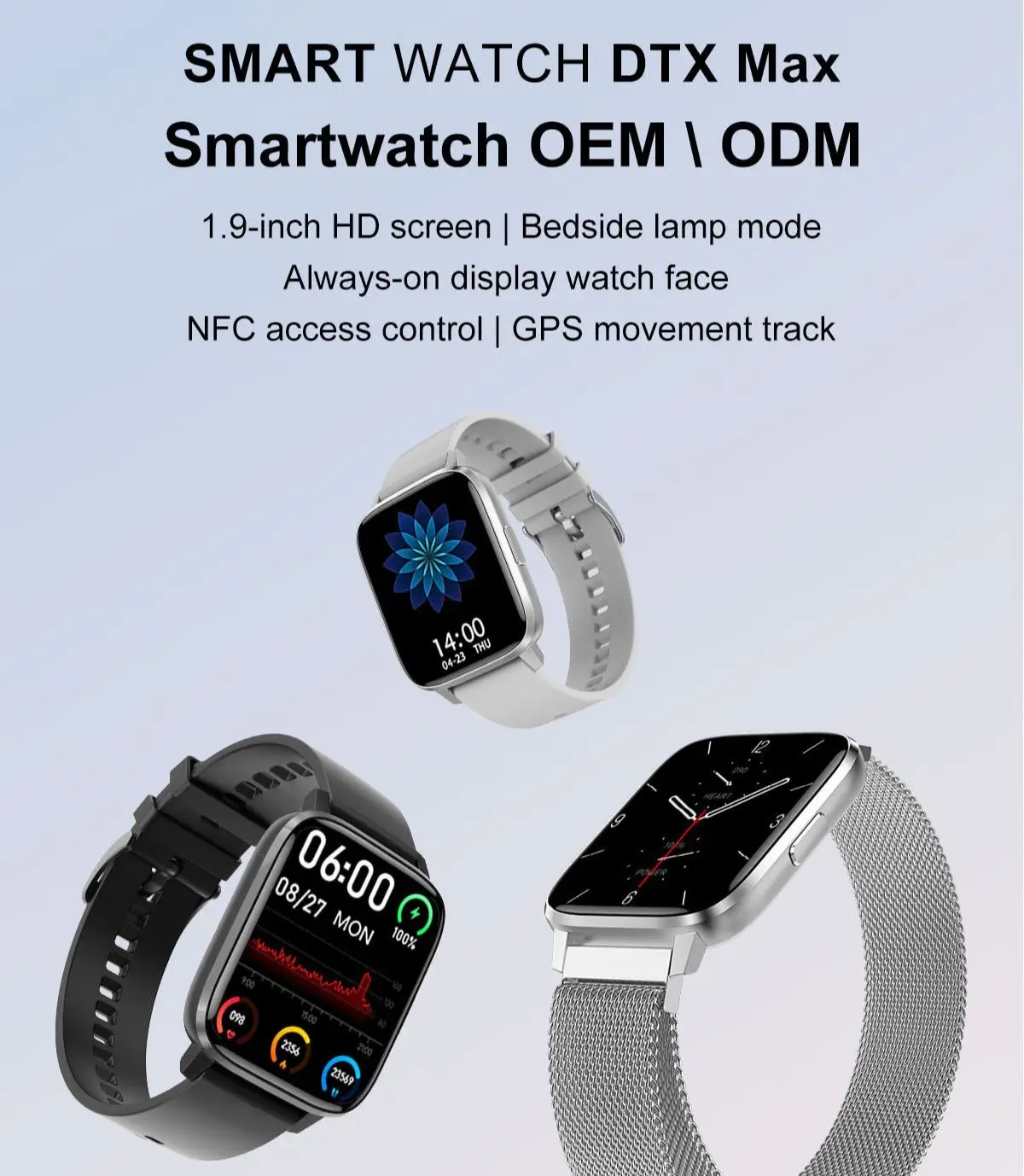 

2022 New Men's Ladies Sports Watch Female Assistant NFC Heart Rate Monitor QR Code Voice Assistant Weather Sleep Assistant