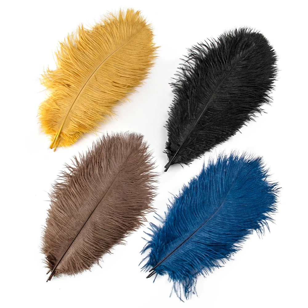 

10Pcs/Lots Colored Ostrich Feathers for Crafts Bulk Large Ostrich Plumes Wedding Party DIY Dream Catcher Decoration Wholesales