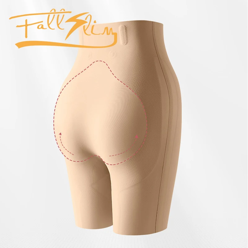 FALLSLIM 5D Latex Hip Lift Flat Belly Panties Postpartum Butt Lift Safety Shorts Slimming Abdominal Waist Trainer Body Shaper