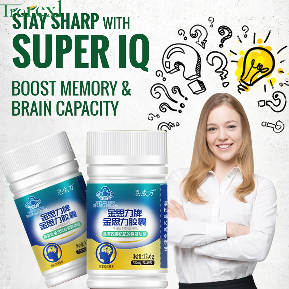 

Premium Nootropic Brain Booster Supplement Enhance Focus Improve Memory Mental Enhancement Pills for Neuro Energy & Iq Ginkgo