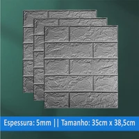 3d adhesive wallpaper board dark grey foam for bedroom living room waterproof