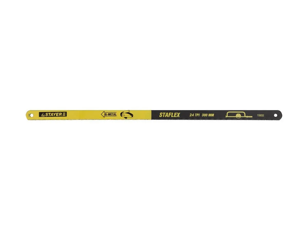 STAYER ?PROFI? ?STAYER-FLEX? 24 TPI 300 мм 10 шт Биметаллическое полотно по металлу (15932-S10)