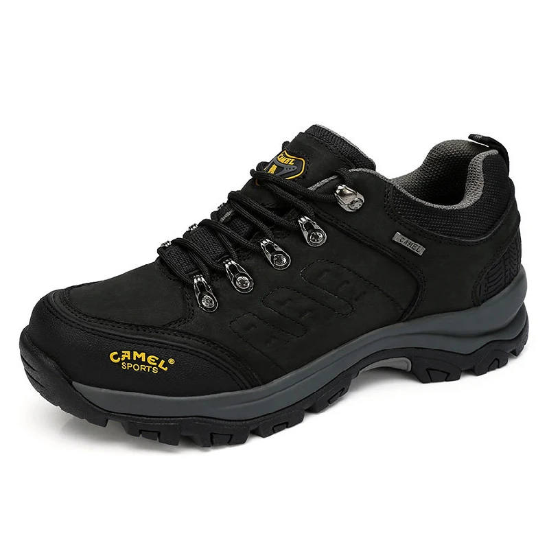 Golden Camel Leather Men's Shoes Outdoor Hiking Shoes for Men Breathable Sports Trekking Shoes Male Sneakers for Men Waterproof