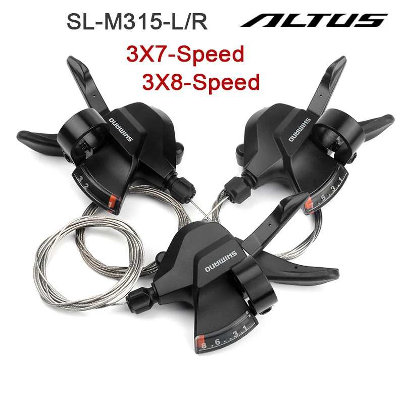 Altus SL-M315จักรยาน Shifter Lever 3X7S 3x8Speed 21S 24S Shifter Trigger Rapid Fire Plus Shifter สาย M315 Palanca Cambios