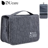 ducare foldable makeup bag travel hanging cosmetic organizer case dry and wet separation bag for cosmetics makeup brush toiletry