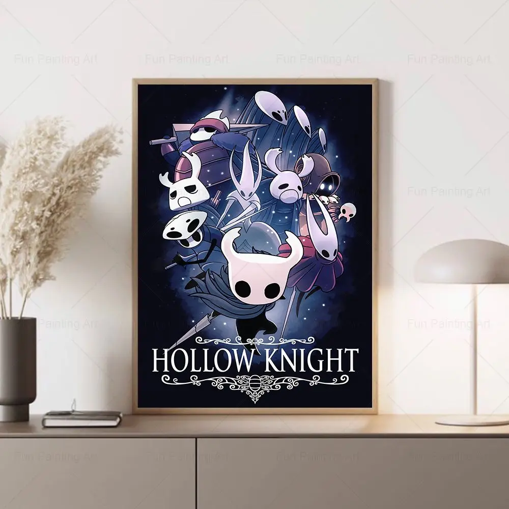 Постер с картой рыцаря Аниме Холст для рисования по мотивам игры декоративный