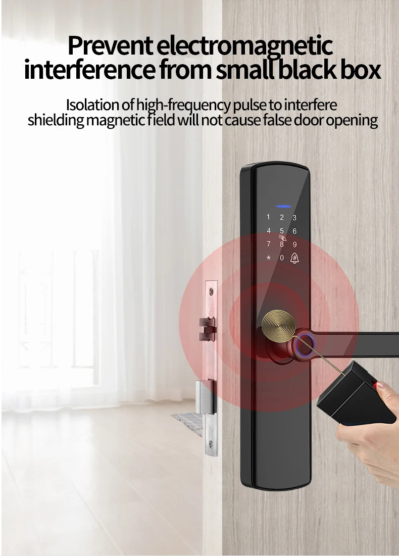 Заводская цена умный биометрический отпечаток пальца дверной замок Tuya BLE пароль