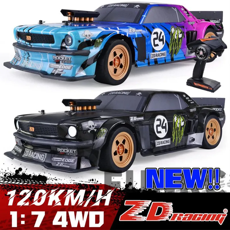 ZD Racing EX07 1/7 4WD RC высокоскоростной Профессиональный плоский спортивный автомобиль