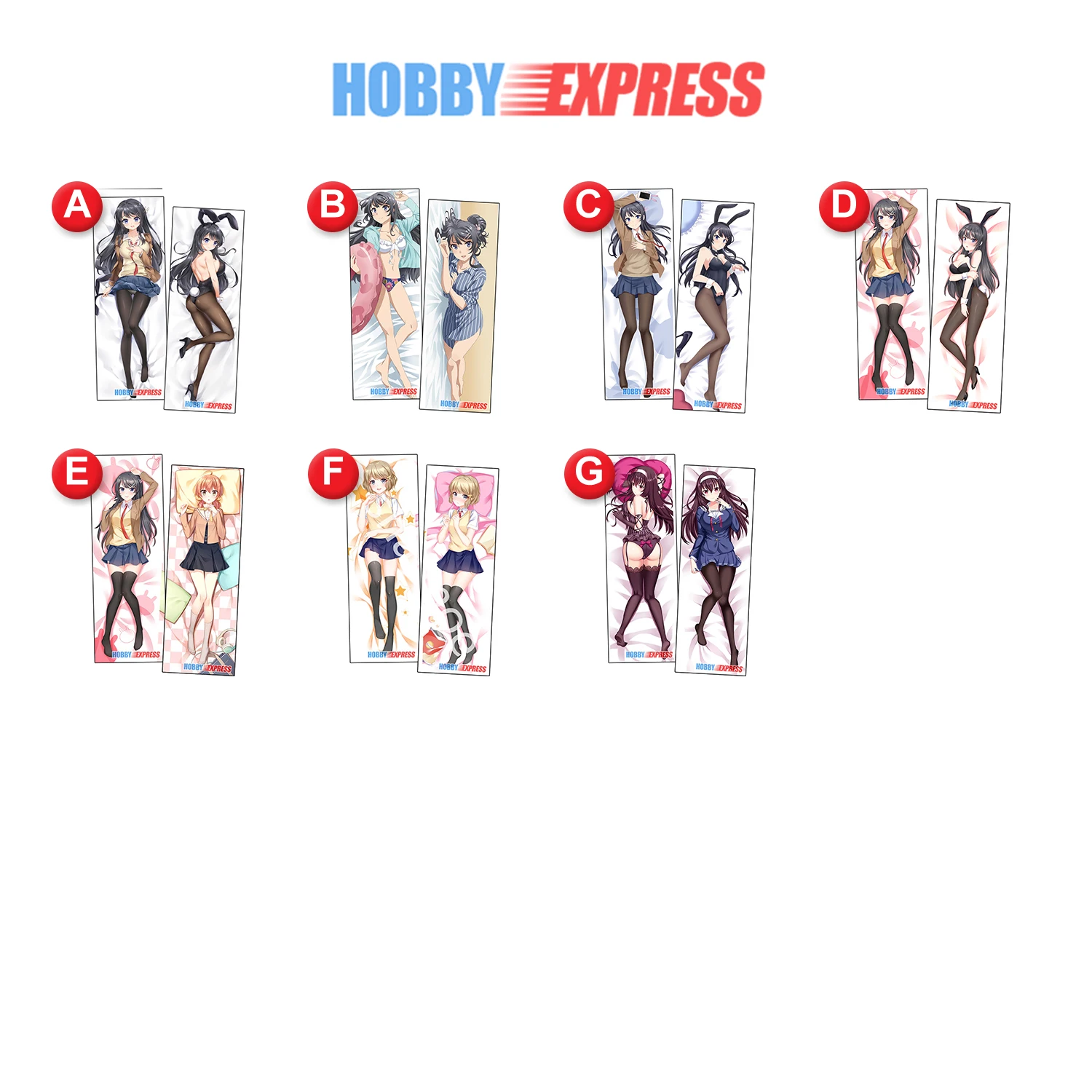 Наволочка для подушки из японского аниме дакимакура в натуральную величину