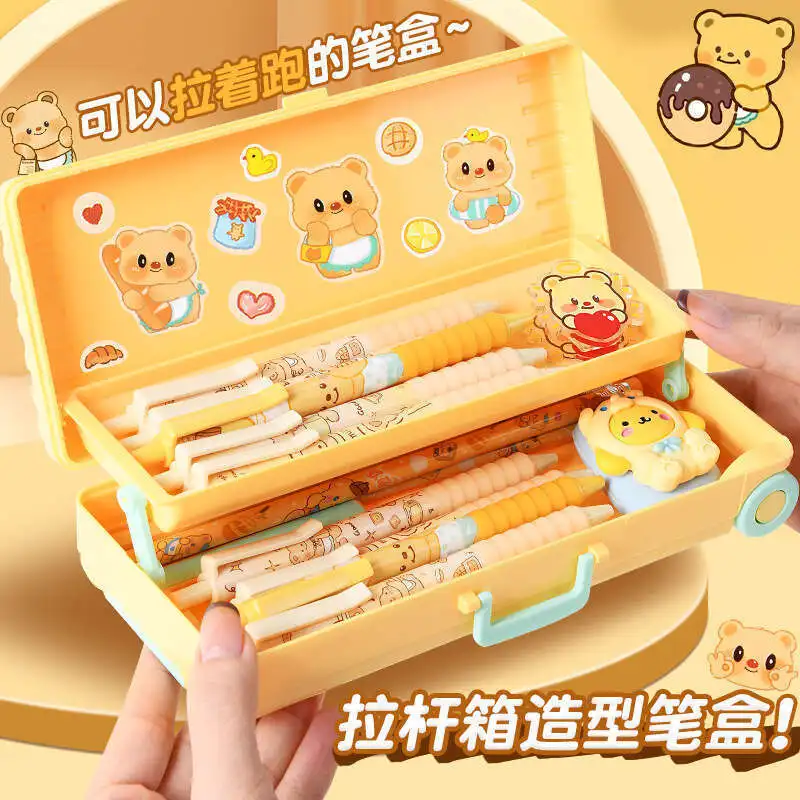 В Начале Учебного Года Большой РазмеР Пенал КоробКа Школьников