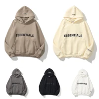 fashion high quality hoodie letter print hip hop style street sweater reflective letter cotton couple style