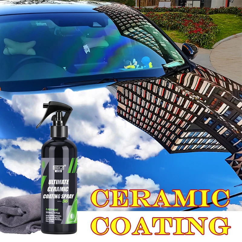 

Ceramic Coating Car Liquid Glass Coating Polishing Wax Super Hydrophobic Paint Care Durability HGKJ S6