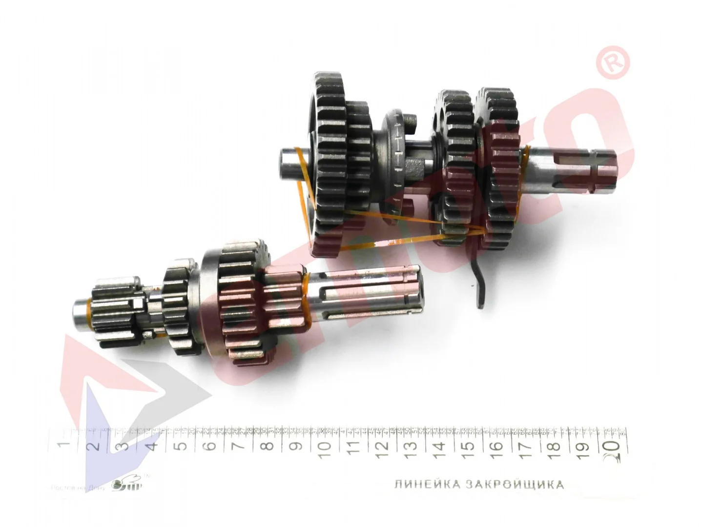 Валы КПП с шестернями 139FMB,147FMH,152FMH; ATV50-110, T125 (реверс, 3+1)