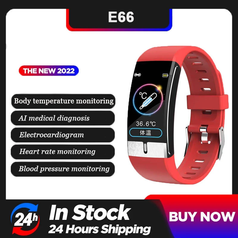 Смарт-часы E66 с поддержкой Bluetooth, 1,08 дюйма, IP68