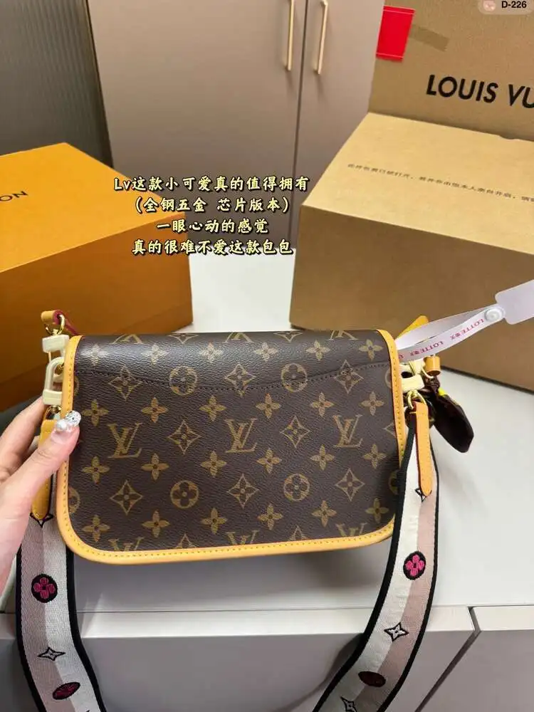 Новая Модная Сумка Через Плечо От Компании Louis Vuitton С ТэксТюрой-старшей Женская |