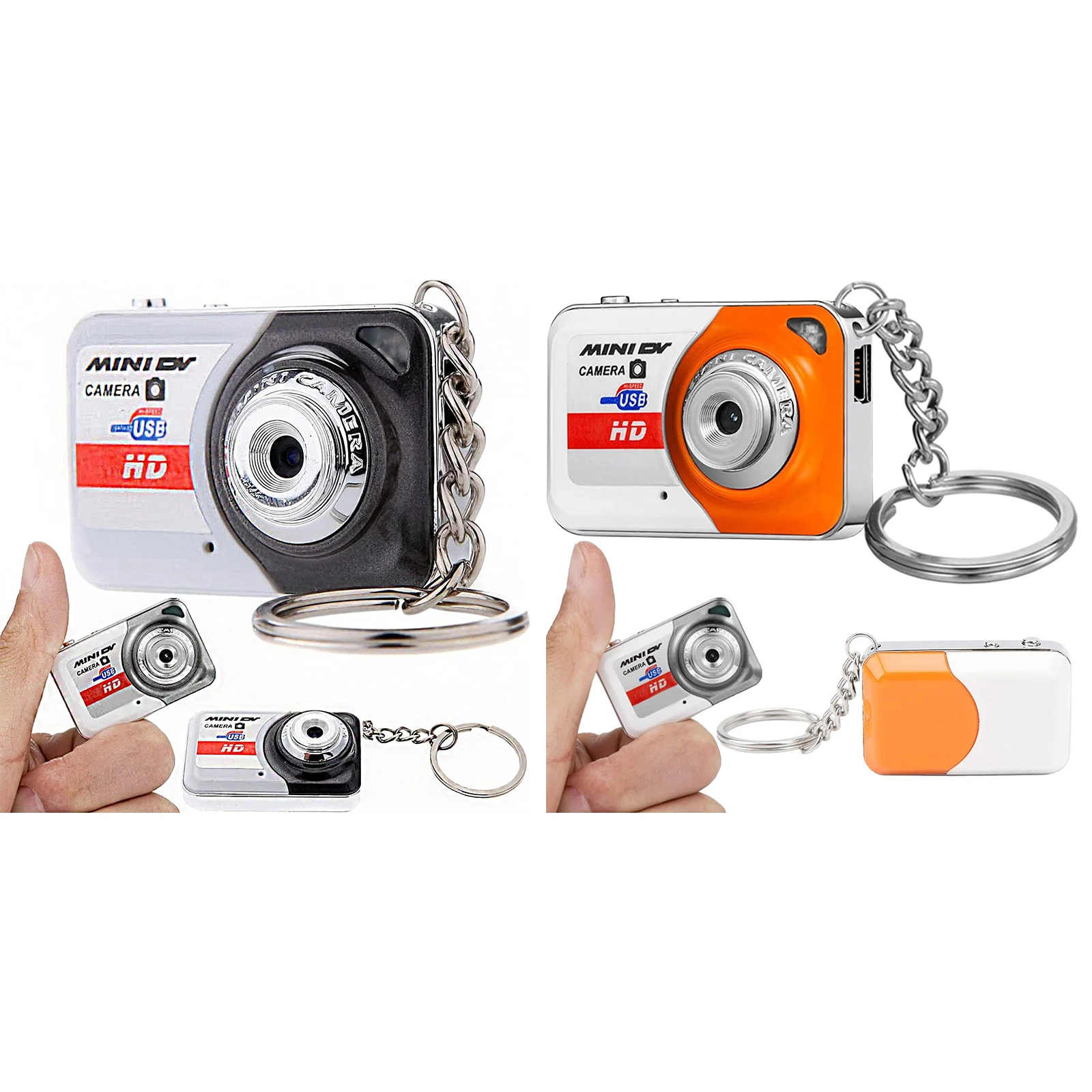 Ретро-камера с Wi-Fi разъемом для карт памяти - Серебристая Мини-экшн-камера HD без